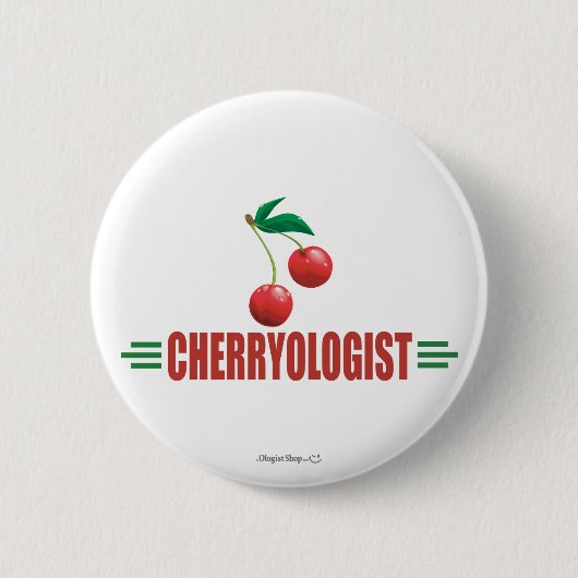 Badge Rond 5 Cm Cerises Drôles (Devant)