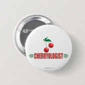 Badge Rond 5 Cm Cerises Drôles (Devant & derrière)
