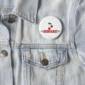 Badge Rond 5 Cm Cerises Drôles (En situation)