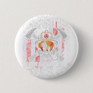 Badge Rond 5 Cm Certaines Personnes M'Appellent Un Pompier Le Plus