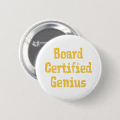 Badge Rond 5 Cm Certifié par le conseil (Devant & derrière)