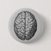 Badge Rond 5 Cm Cerveau (Devant)