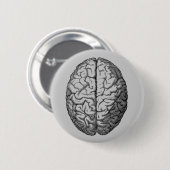 Badge Rond 5 Cm Cerveau (Devant & derrière)