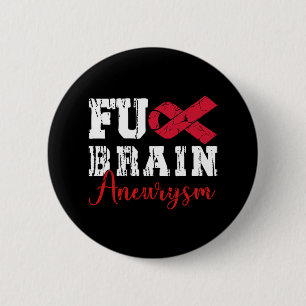 Badge Rond 5 Cm Cerveau Aneurysme Guerrier État Médicale Aneurysme