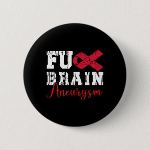 Badge Rond 5 Cm Cerveau Aneurysme Guerrier État Médicale Aneurysme