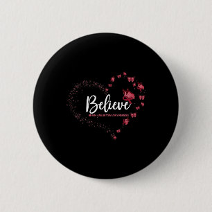 Badge Rond 5 Cm Cerveau Aneurysme Sensibilisation Papillon Croire