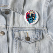 Badge Rond 5 Cm Cerveau Zombie (En situation)
