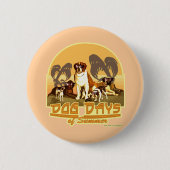 Badge Rond 5 Cm Ces canicules d'été (Devant)