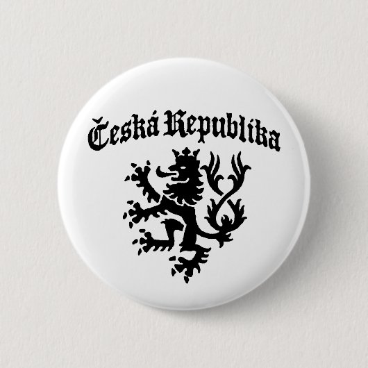 Badge Rond 5 Cm Ceska Republika (Devant)