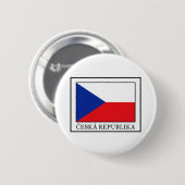 Badge Rond 5 Cm Ceska Republika (Devant & derrière)