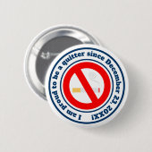 Badge Rond 5 Cm Cessez de fumer - récompense de jalon (Devant & derrière)
