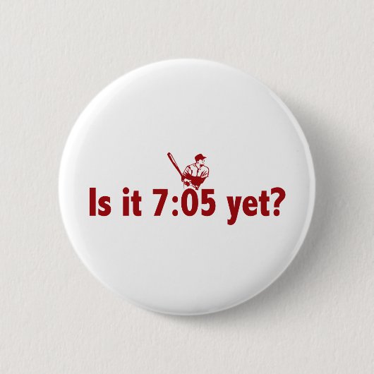 Badge Rond 5 Cm C'est 7h05 encore ? (Base-ball de Philly) (Devant)