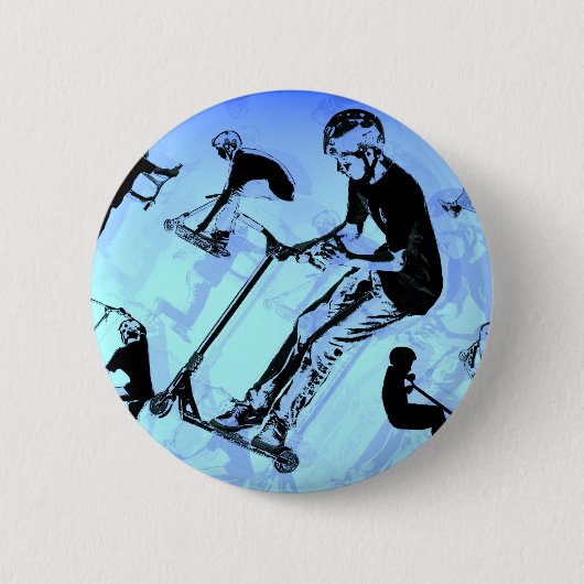 Badge Rond 5 Cm C'est à propos du scooter ! - Trucs de scooter (Devant)