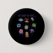 Badge Rond 5 Cm C'est bon de sentir tous les sentiments (Devant)