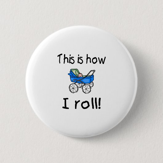 Badge Rond 5 Cm C'est comment je roule (le boguet) (Devant)