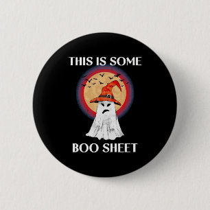 Badge Rond 5 Cm C'est du papier de Boo Halloween Fantôme Drôle