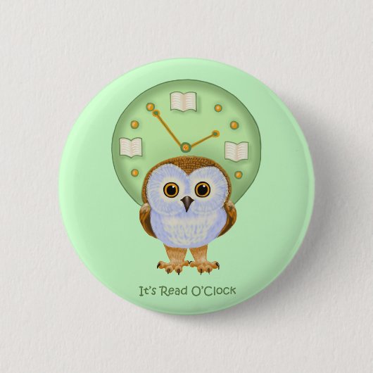 Badge Rond 5 Cm C'est heure lue (Devant)