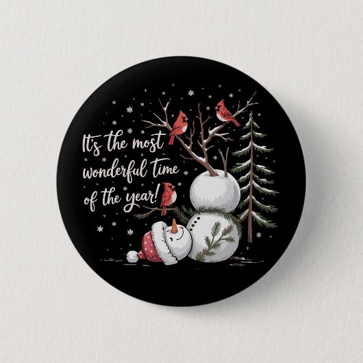 Badge Rond 5 Cm C'est la période la plus merveilleuse de l'année B (Devant)