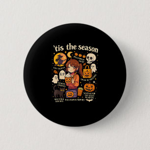 Badge Rond 5 Cm C'Est La Saison Halloween Anime Icons Design Autom