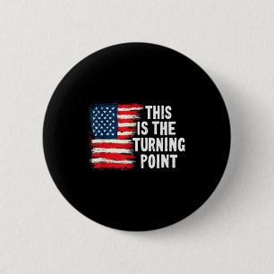 Badge Rond 5 Cm C'est Le Tee Point De Retour Drapeau Usa Pour Homm