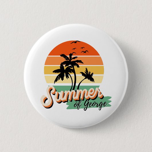Badge Rond 5 Cm C'est l'été de George (Devant)