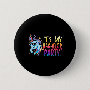 Badge Rond 5 Cm C'est ma licorne de marié à la soirée de bachelor