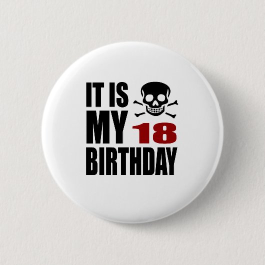 Badge Rond 5 Cm C'est mes 18 conceptions d'anniversaire (Devant)