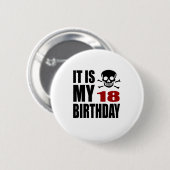 Badge Rond 5 Cm C'est mes 18 conceptions d'anniversaire (Devant & derrière)