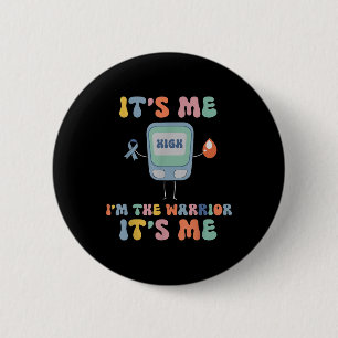 Badge Rond 5 Cm C'Est Moi Salut Im Le Guerrier C'Est Moi Sensibili