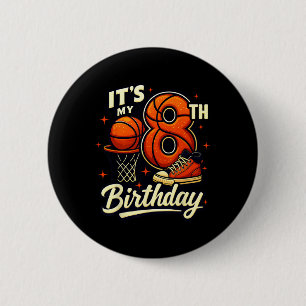 Badge Rond 5 Cm C'est mon 8e anniversaire Sketll amoureux 8 ans Bd