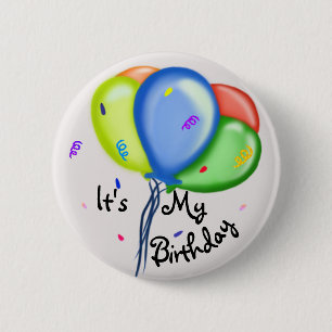 Badge Rond 5 Cm C'est mon anniversaire !