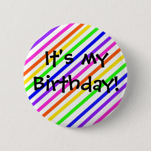 Badge Rond 5 Cm C'est mon anniversaire !