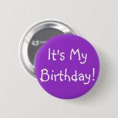 Badge Rond 5 Cm C'est mon anniversaire ! (Devant & derrière)