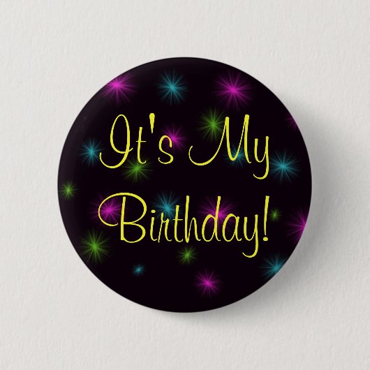 Badge Rond 5 Cm C'est mon anniversaire ! (Devant)