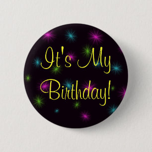 Badge Rond 5 Cm C'est mon anniversaire !