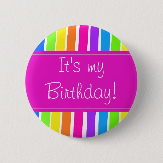 Badge Rond 5 Cm C'est mon anniversaire ! (Devant)