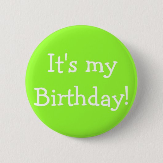 Badge Rond 5 Cm C'est mon anniversaire ! (Devant)