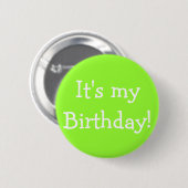 Badge Rond 5 Cm C'est mon anniversaire ! (Devant & derrière)