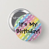 Badge Rond 5 Cm C'est mon anniversaire ! (Devant & derrière)