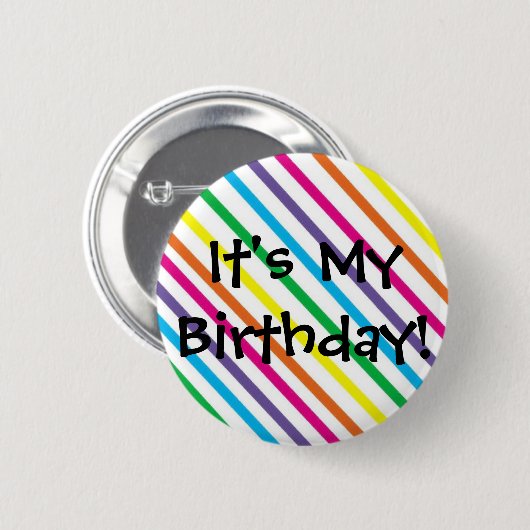 Badge Rond 5 Cm C'est mon anniversaire ! (Devant & derrière)
