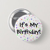 Badge Rond 5 Cm C'est mon anniversaire ! (Devant & derrière)