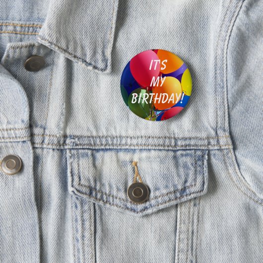 Badge Rond 5 Cm C'est mon anniversaire ! (En situation)