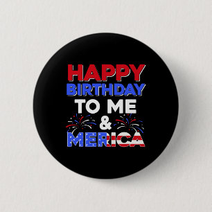 Badge Rond 5 Cm C'est mon anniversaire 4 juillet Jour de l'indépen