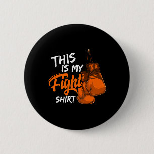 Badge Rond 5 Cm C'Est Mon combat Leucémie Conscience Guerrier Surv