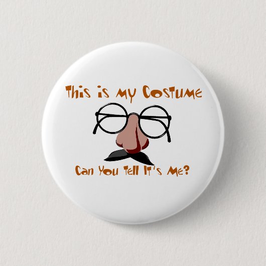 Badge Rond 5 Cm C'est mon costume (Devant)