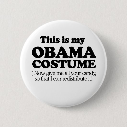 Badge Rond 5 Cm C'est mon costume Obama (Devant)