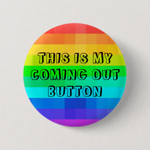 Badge Rond 5 Cm C'est mon Gay pride LGBTQ de mon bouton de sortie