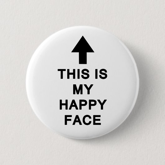 Badge Rond 5 Cm C'est mon joyeux visage (Devant)