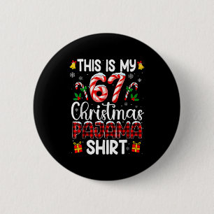 Badge Rond 5 Cm C'est mon maillot de pyjama de Noël 67 drôle mème