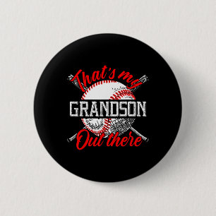 Badge Rond 5 Cm C'est mon petit-fils là-bas, le papeball, le papet